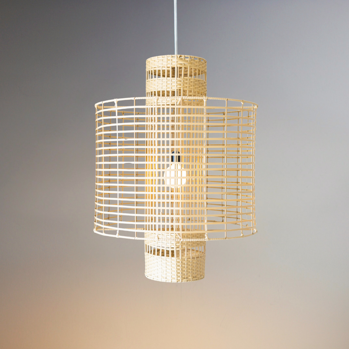 Modern Woven Bamboo Pendant Light