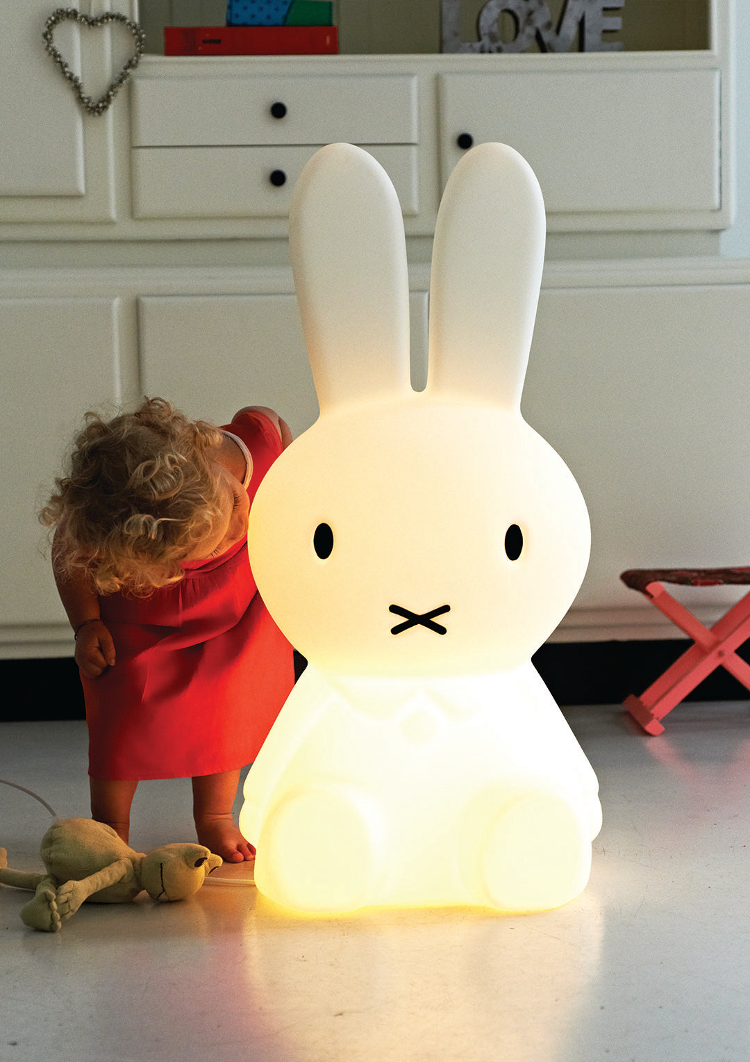 Miffy High Light Kinderleuchte, 80 cm, Weiß