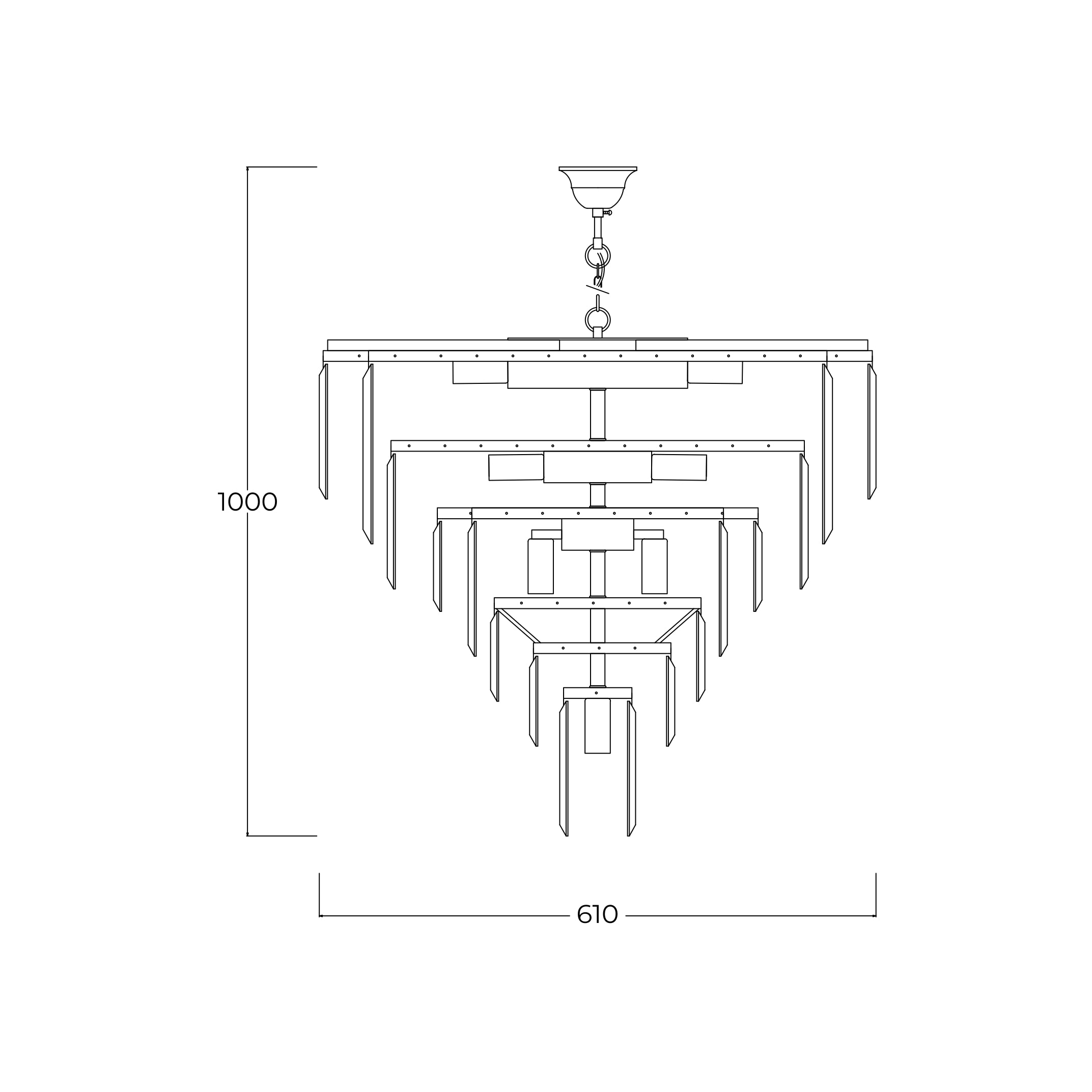 Zuma Line VERSAILLES Pendelleuchte, Ø61 cm, Gold, Metall, Glas