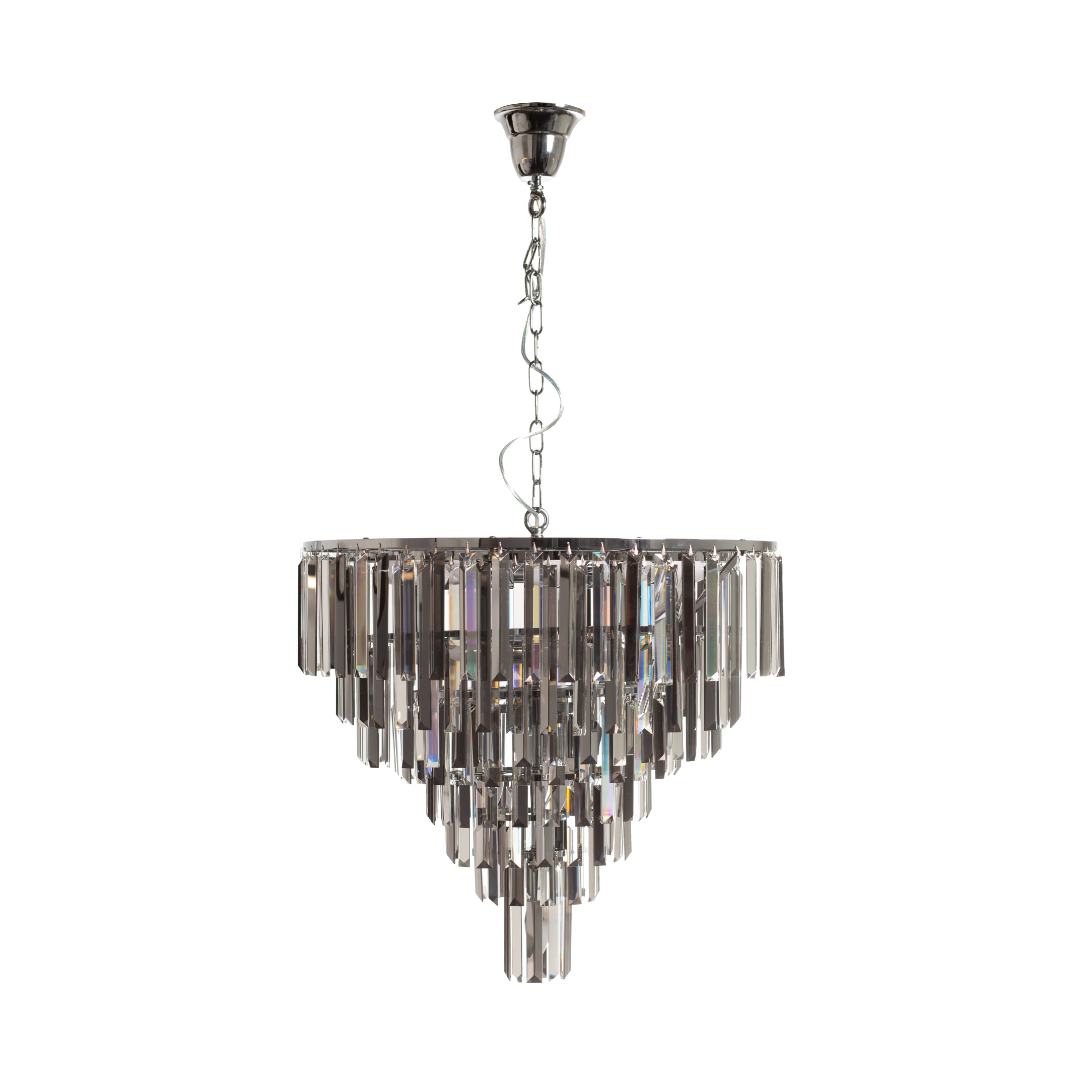 Zuma Line Pendelleuchte, Ø61 cm, Chrom, Metall