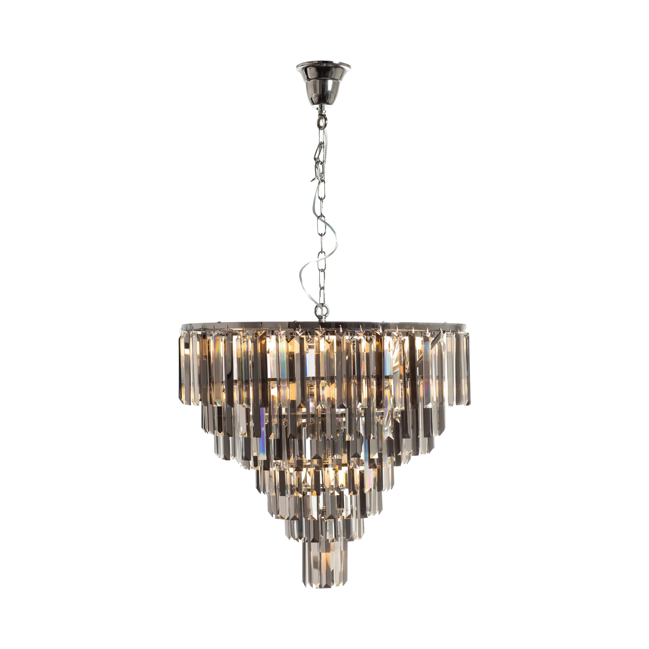 Zuma Line Pendelleuchte, Ø61 cm, Chrom, Metall