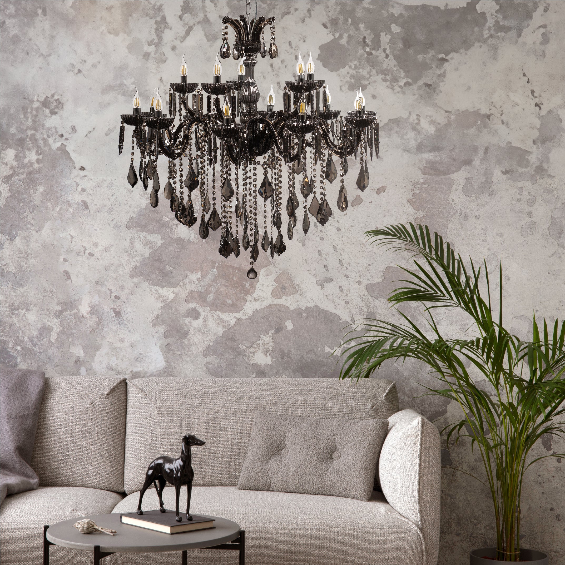 Zuma Line Pendelleuchte, Ø100 cm, Chrom, Metall