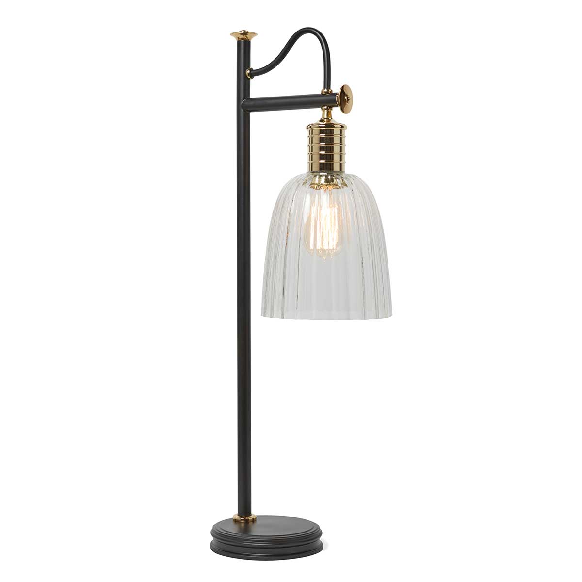 Elstead Douille Tischlampe Schwarz, Messing