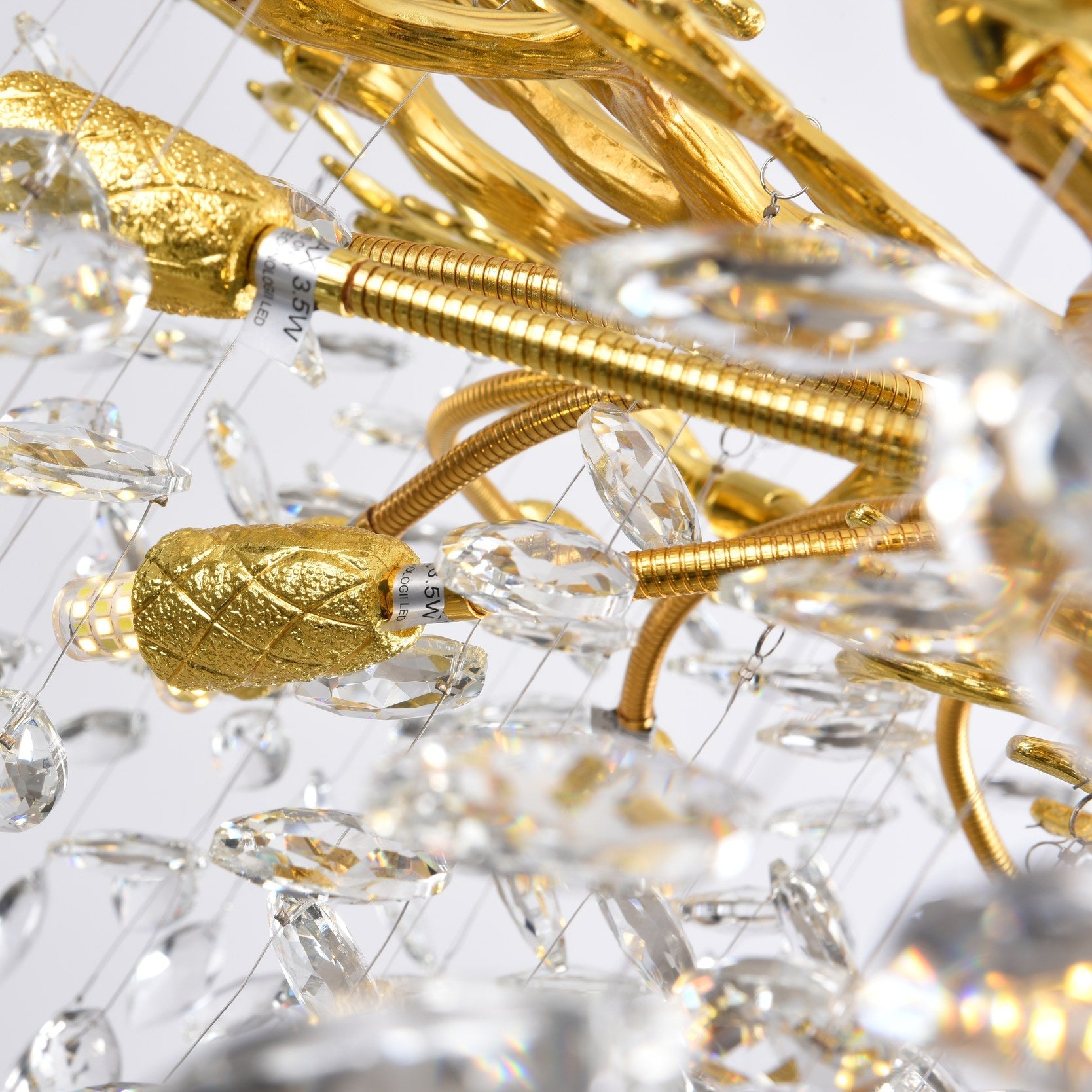 CINDY Pendelleuchte, Ø 100 cm, Gold, Metall