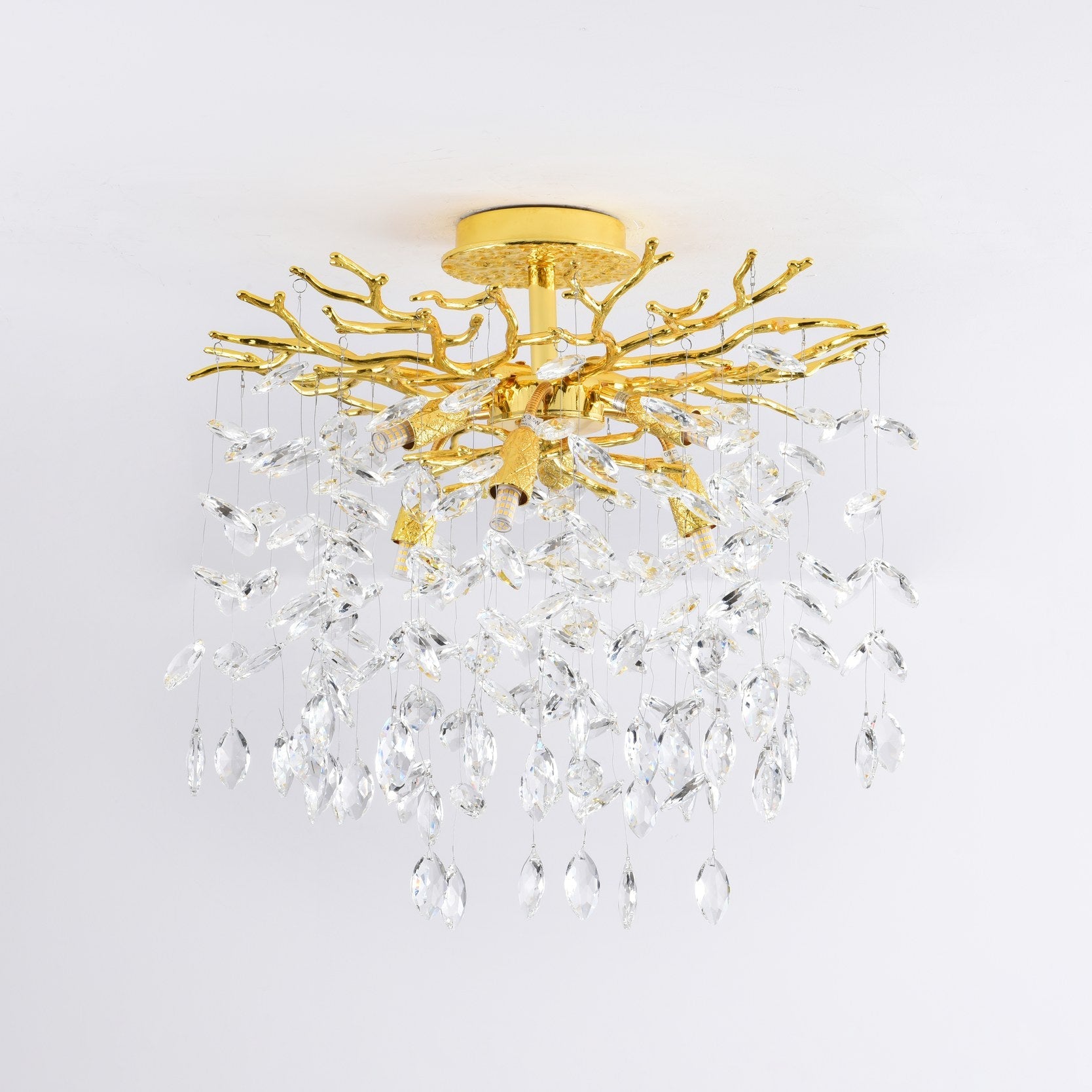 CINDY Pendelleuchte, Ø 50 cm, Gold, Metall