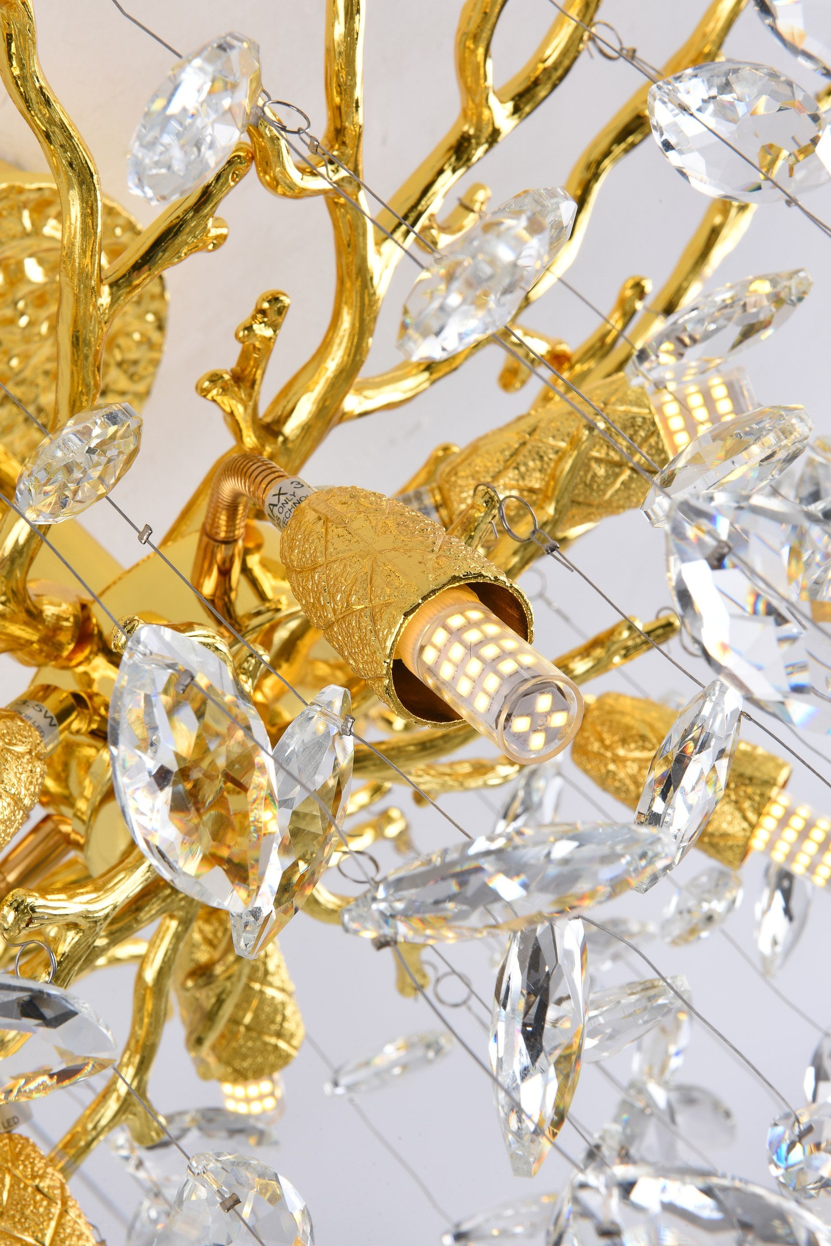 CINDY Pendelleuchte, Ø 50 cm, Gold, Metall