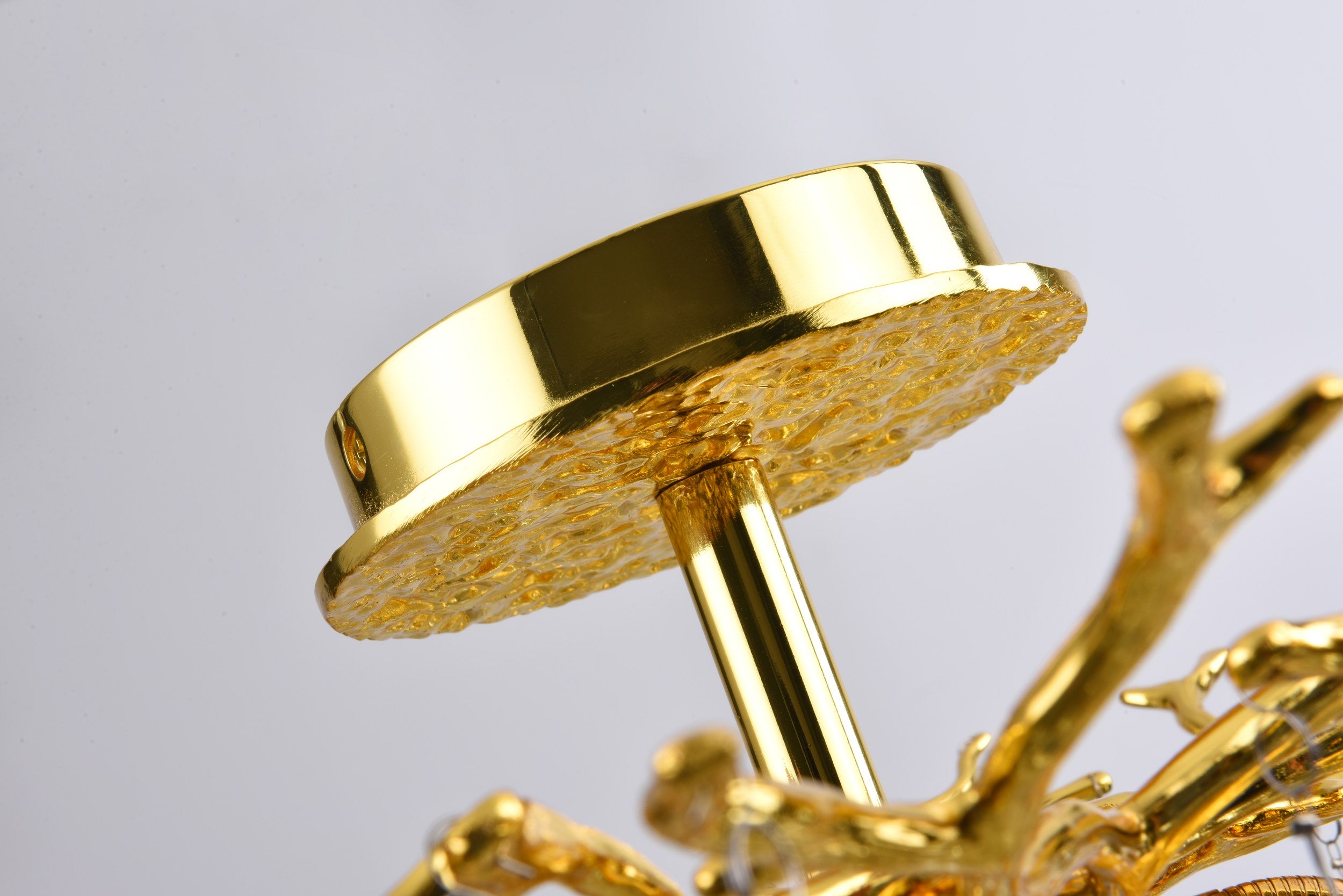 CINDY Pendelleuchte, Ø 50 cm, Gold, Metall