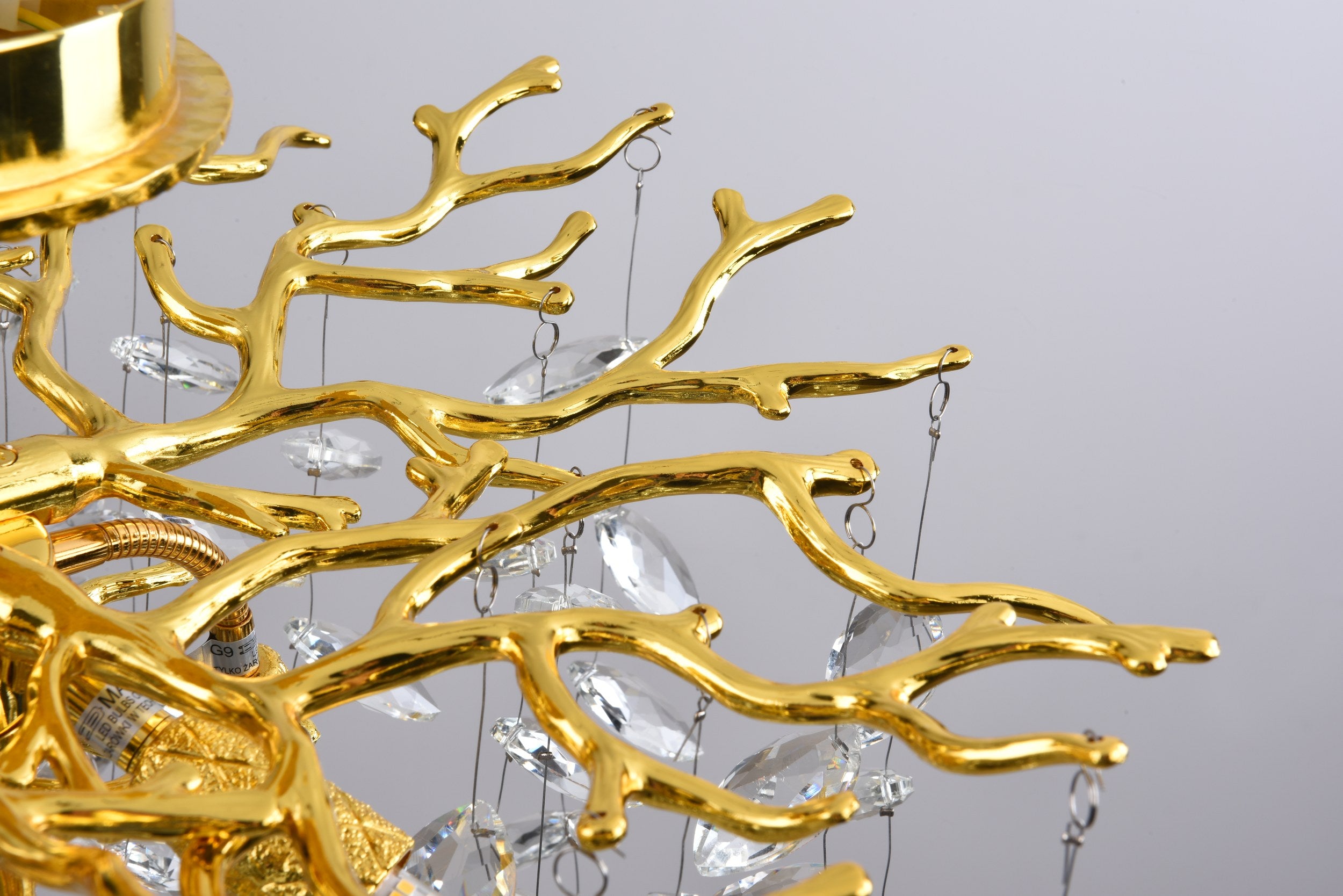 CINDY Pendelleuchte, Ø 50 cm, Gold, Metall