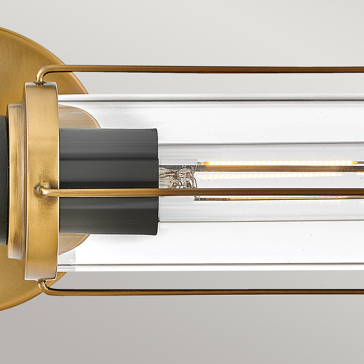Hinkley Masthead Wandleuchte Messing, Schwarz – Detailansicht 2