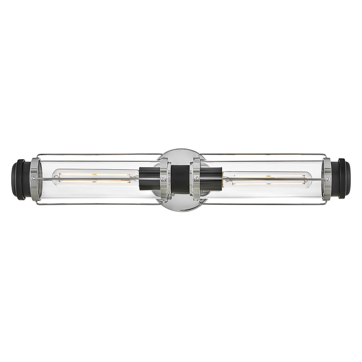 Hinkley Masthead Wandleuchte Chrom, Schwarz