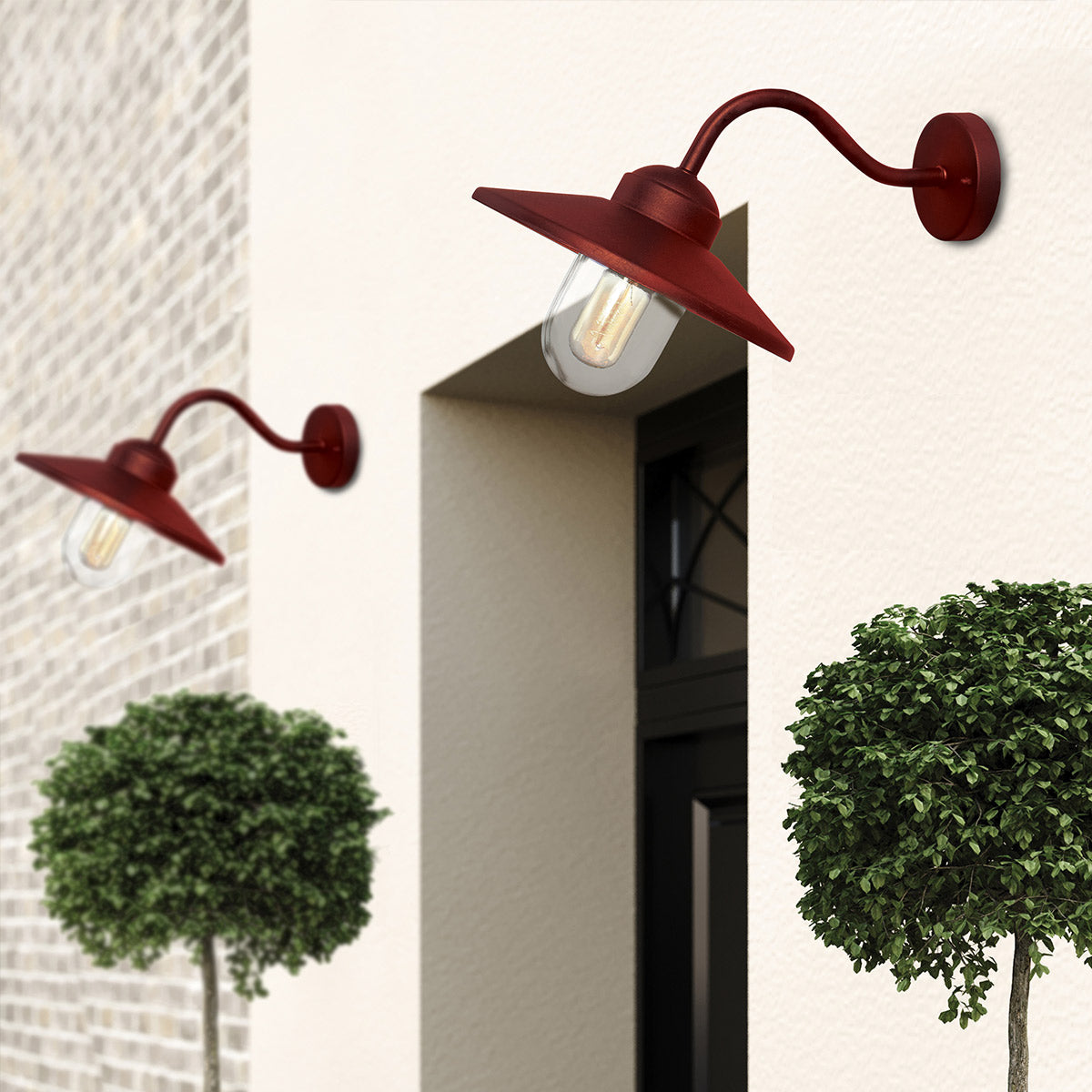 Elstead Klampenborg Außenleuchte Oxide Red – Detailansicht 4
