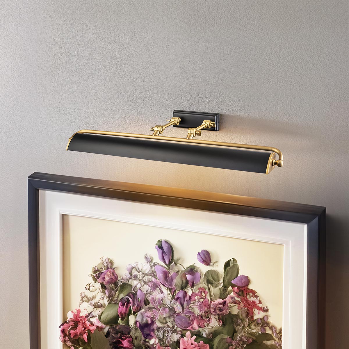 Elstead Winchfield Wandleuchte Messing, Schwarz – Detailansicht 5