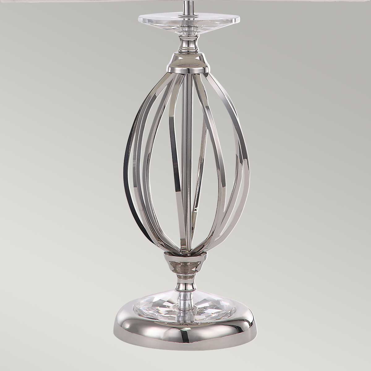 Elstead Aegean Tischlampe Nickel – Detailansicht
