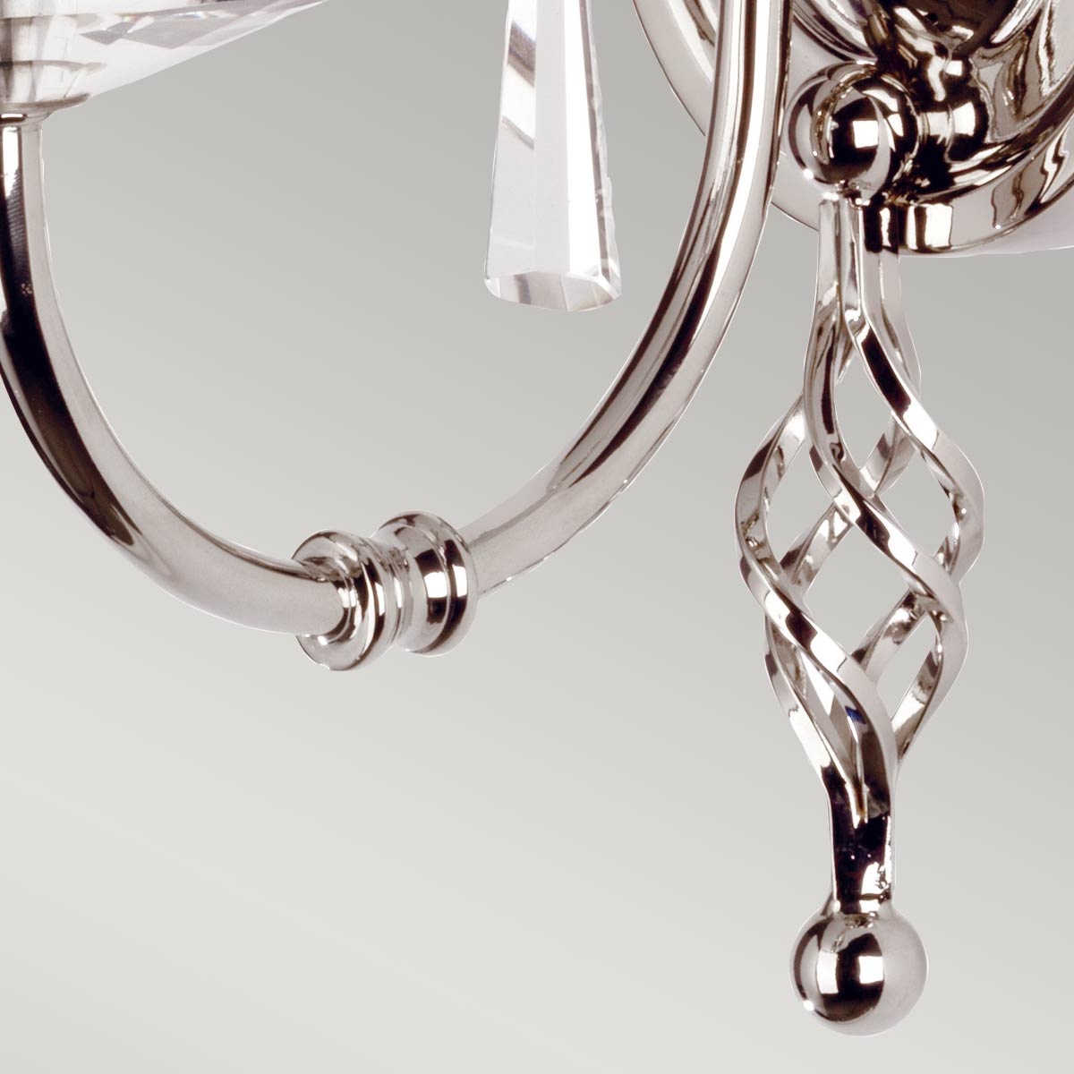 Elstead Aegean Wandleuchte Nickel – Detailansicht