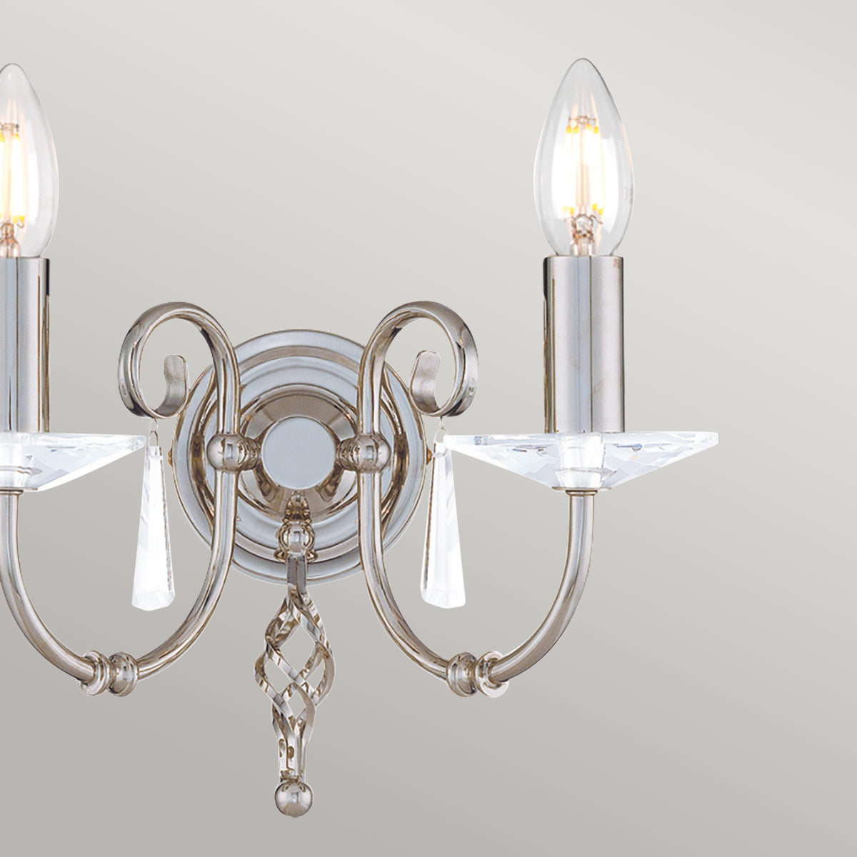 Elstead Aegean Wandleuchte Nickel – Wohnambiente