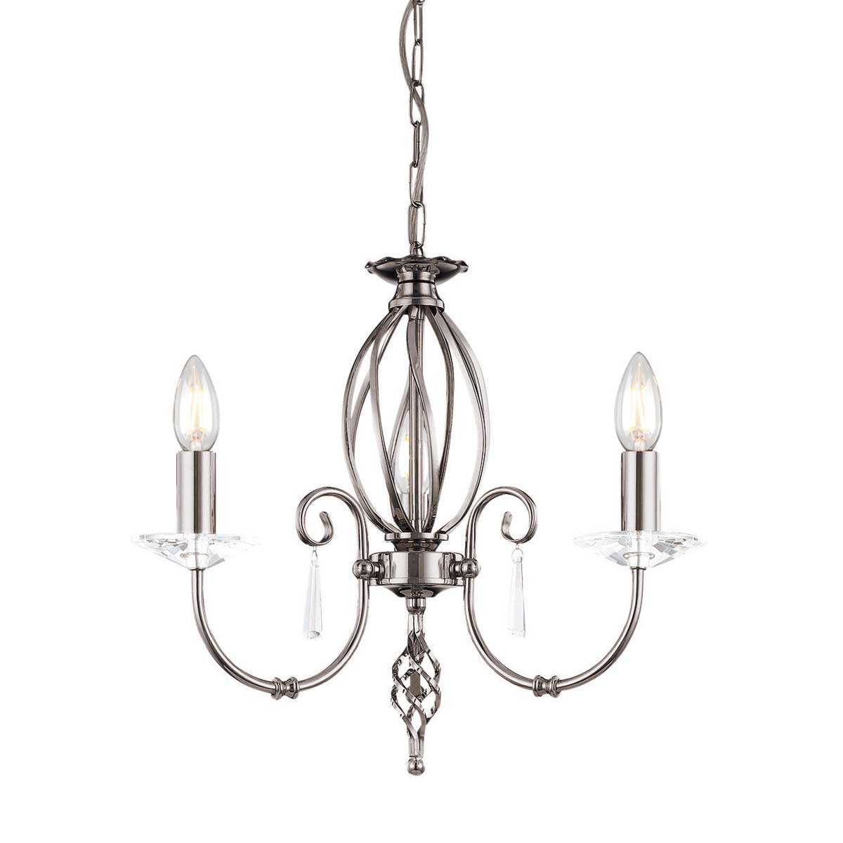 Elstead Aegean Kronleuchter Nickel