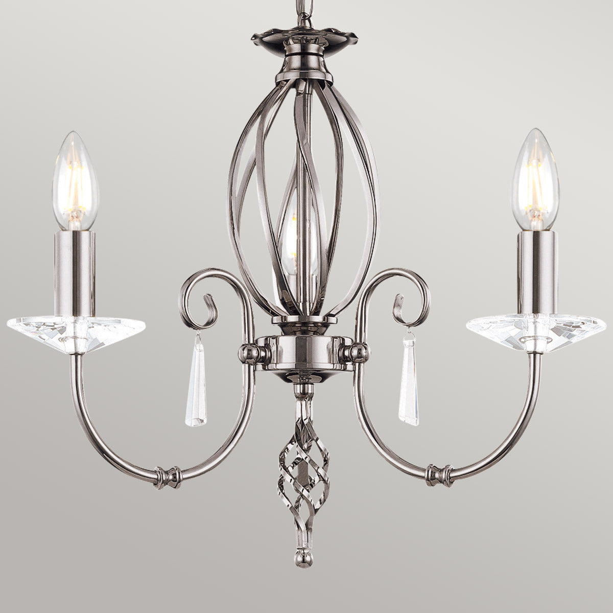 Elstead Aegean Kronleuchter Nickel – Wohnambiente