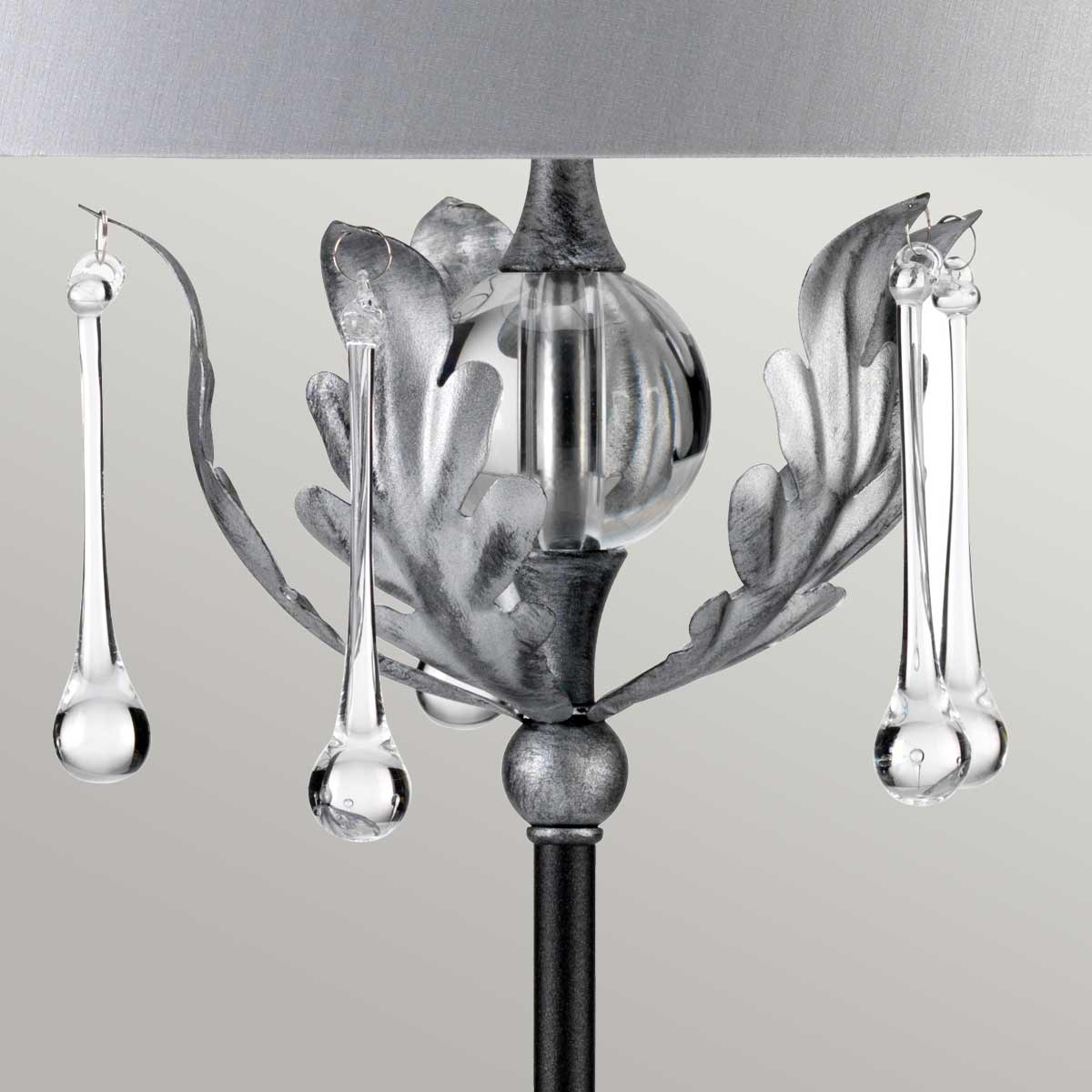 Elstead Amarilli Tischlampe Schwarz, Silber – Wohnambiente