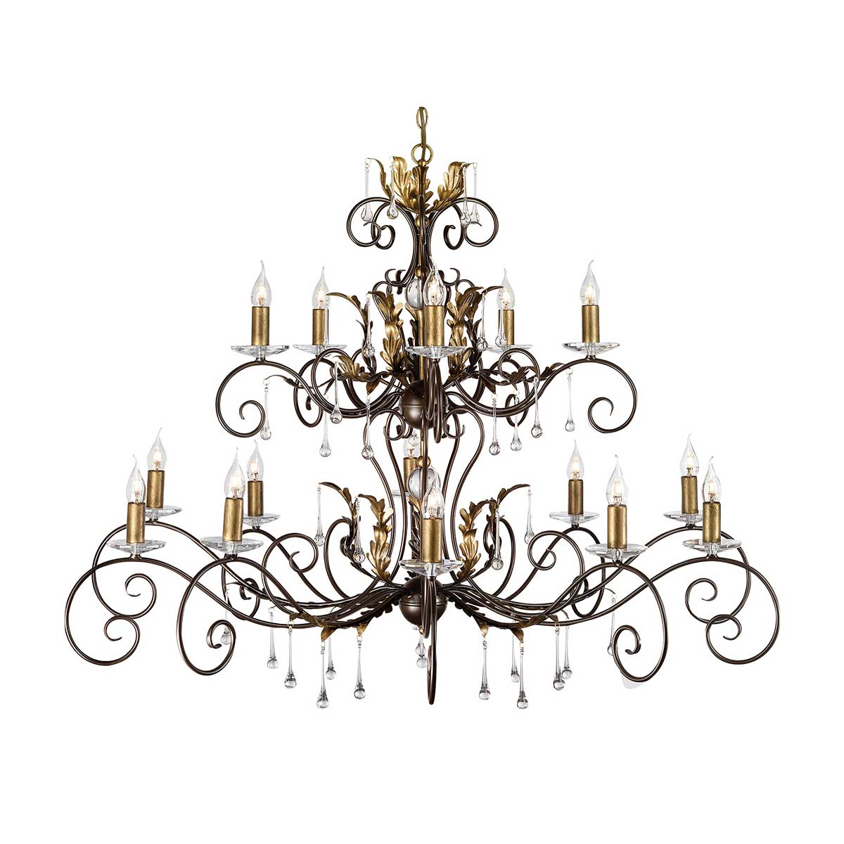 Elstead Amarilli Kronleuchter Bronze, Gold