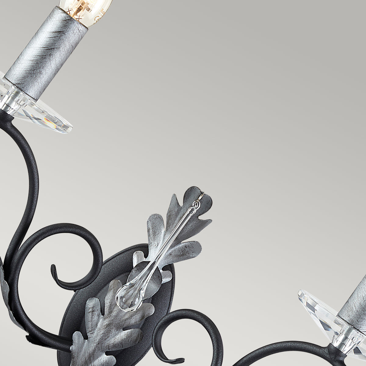 Elstead Amarilli Wandleuchte Schwarz, Silber – Detailansicht 2