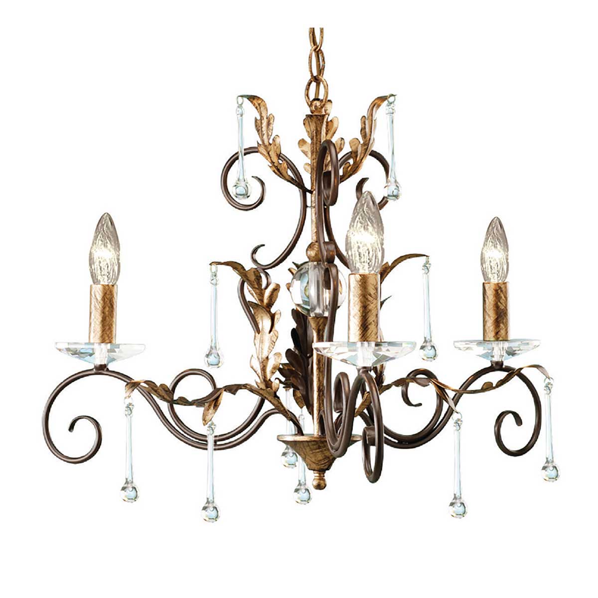 Elstead Amarilli Kronleuchter Bronze, Gold