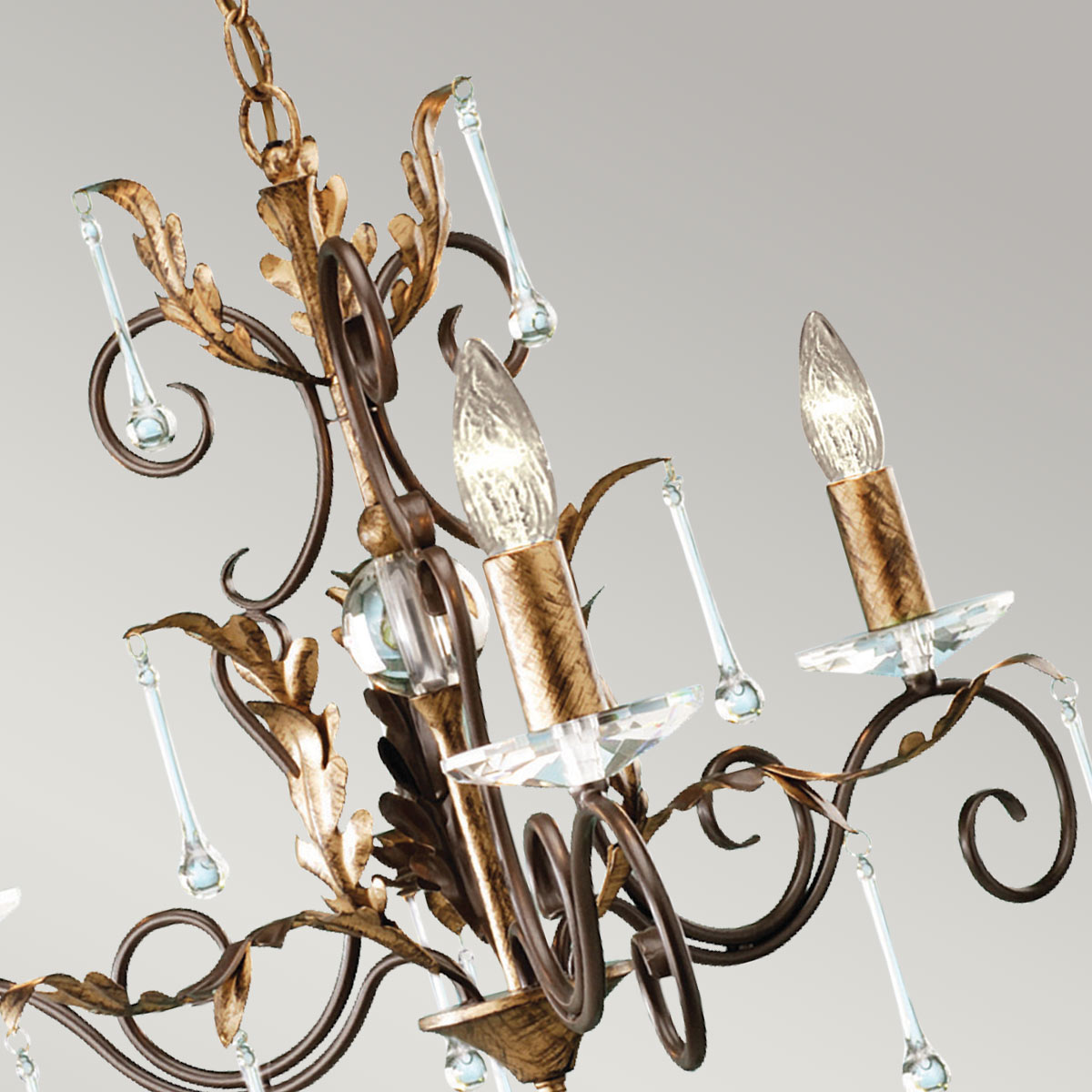 Elstead Amarilli Kronleuchter Bronze, Gold – Detailansicht 2