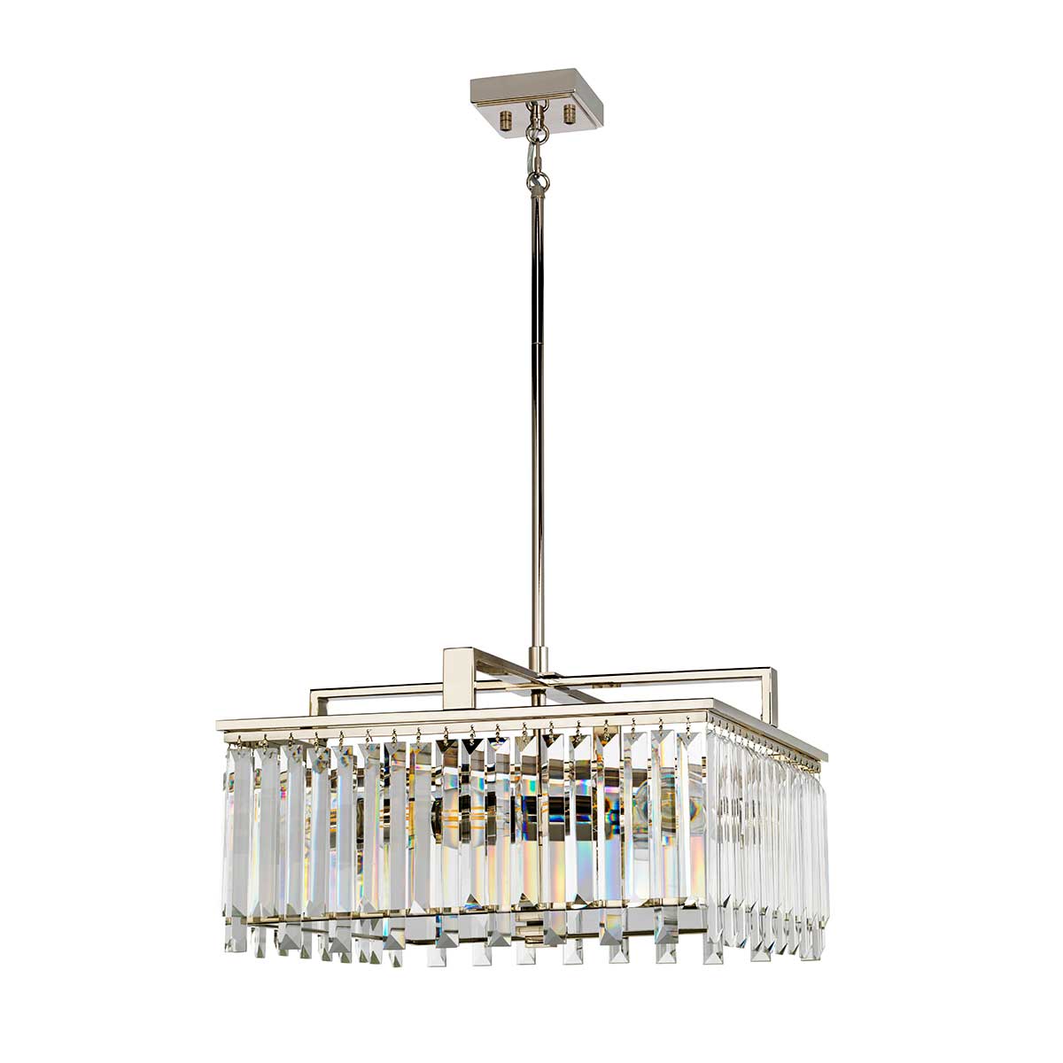 Elstead Aries Kronleuchter Nickel – Wohnambiente