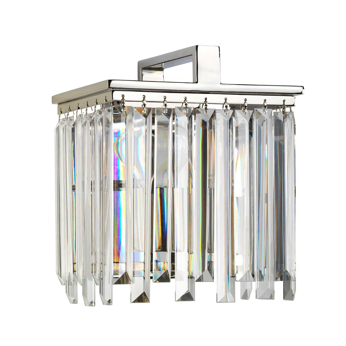 Elstead Aries Wandleuchte Nickel – Wohnambiente
