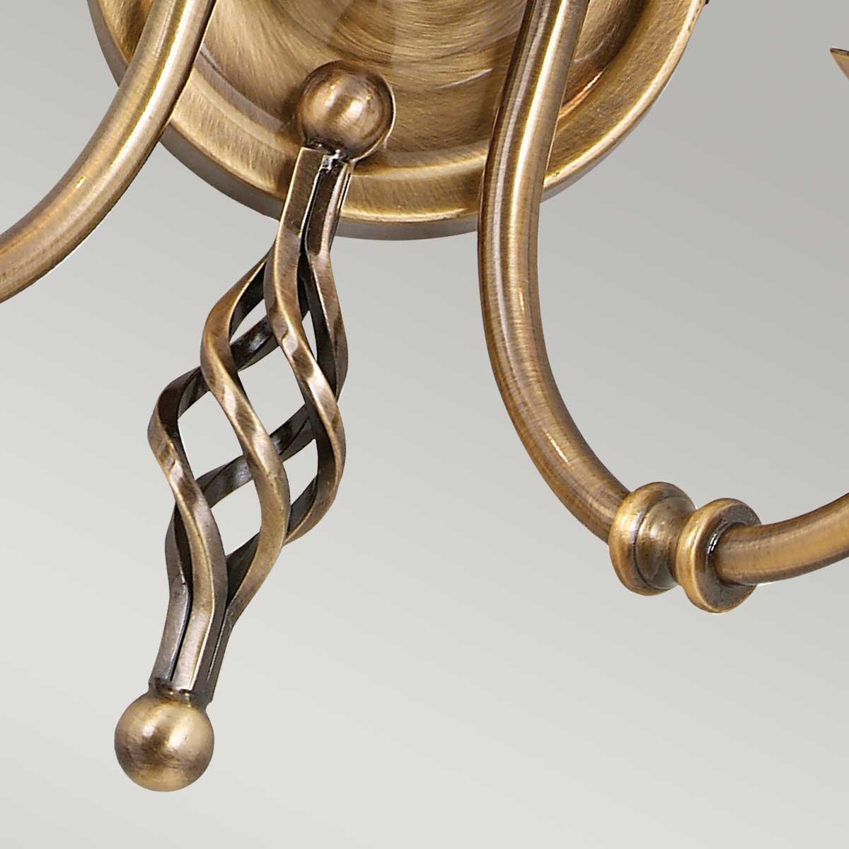 Elstead Artisan Wandleuchte Messing – Detailansicht