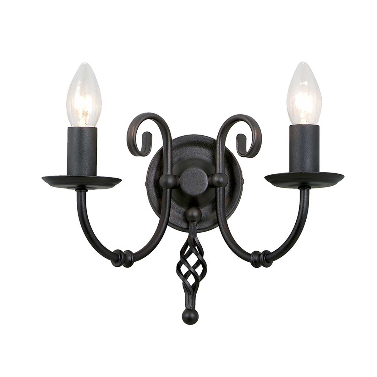 Elstead Artisan Wandleuchte Schwarz