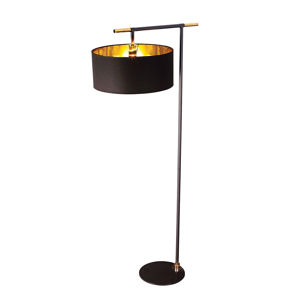 Elstead Balance Stehleuchte Schwarz, Messing