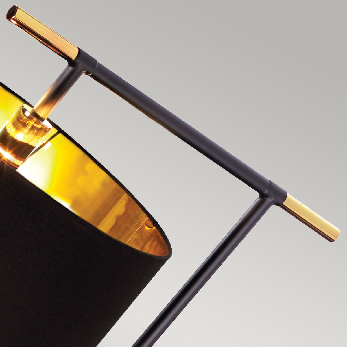 Elstead Balance Stehleuchte Schwarz, Messing – Detailansicht 3