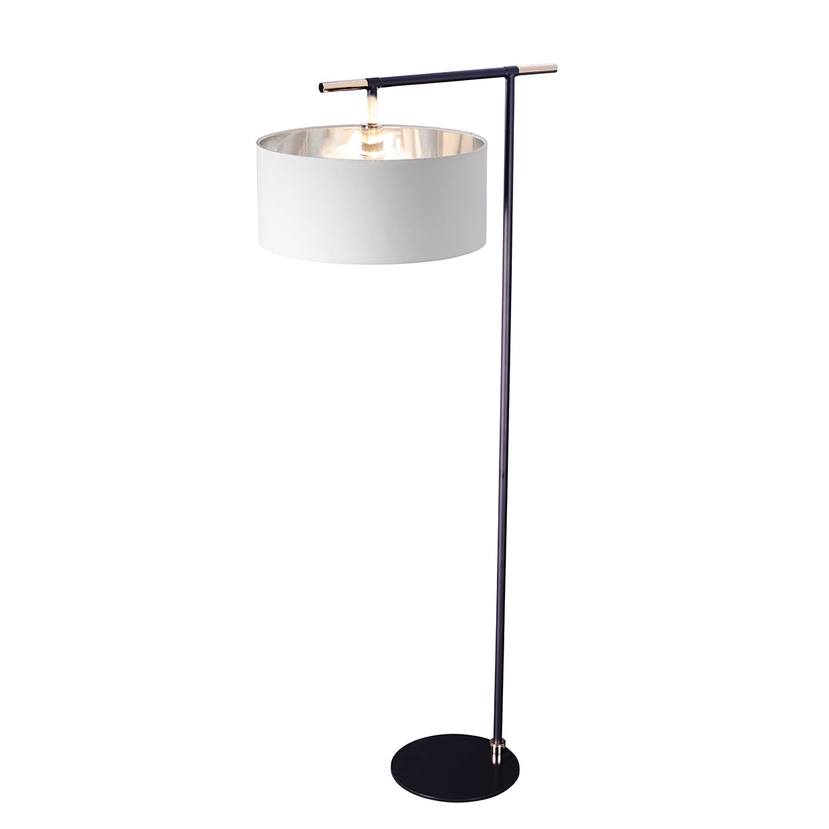 Elstead Balance Stehleuchte Schwarz, Nickel