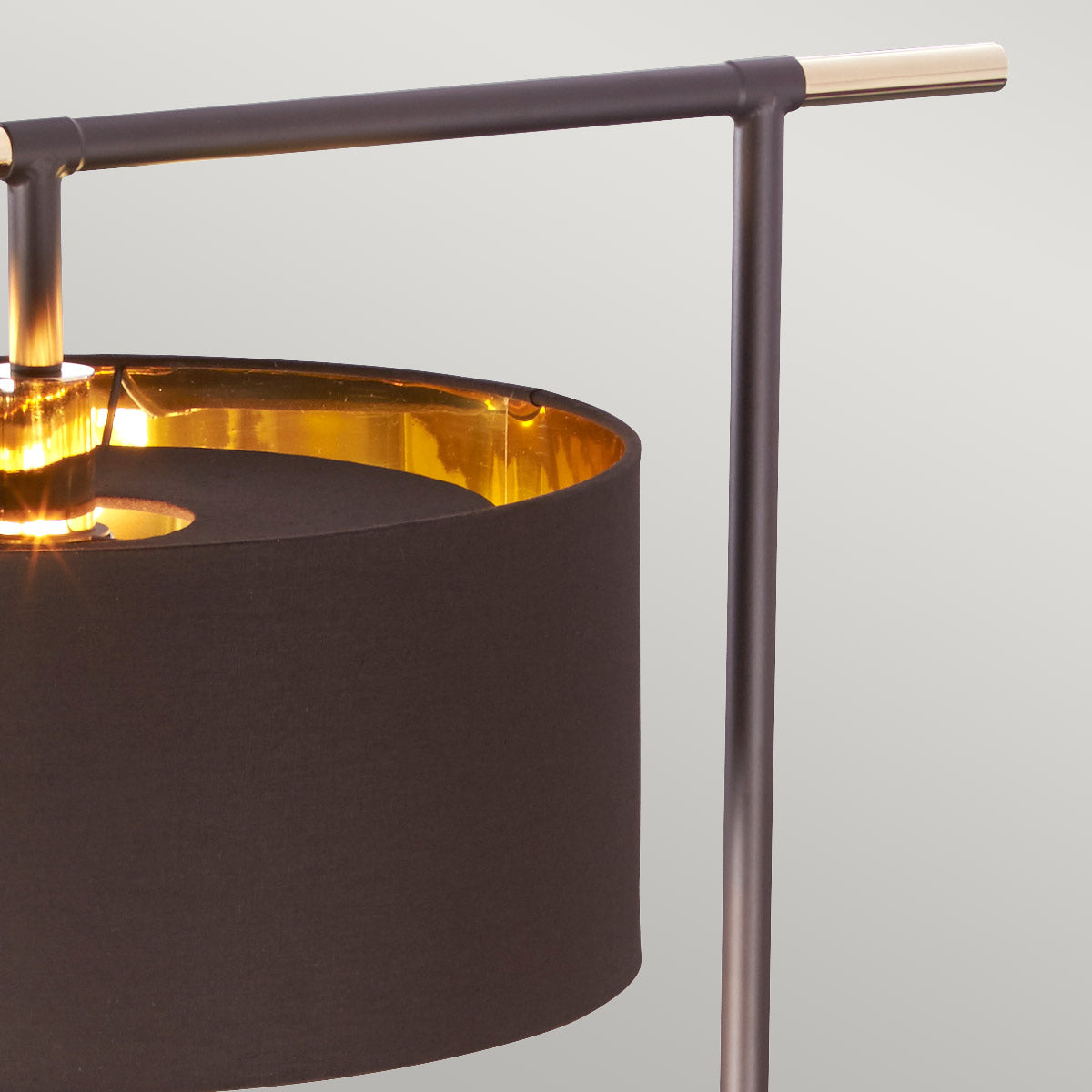 Elstead Balance Stehleuchte Braun, Messing – Detailansicht