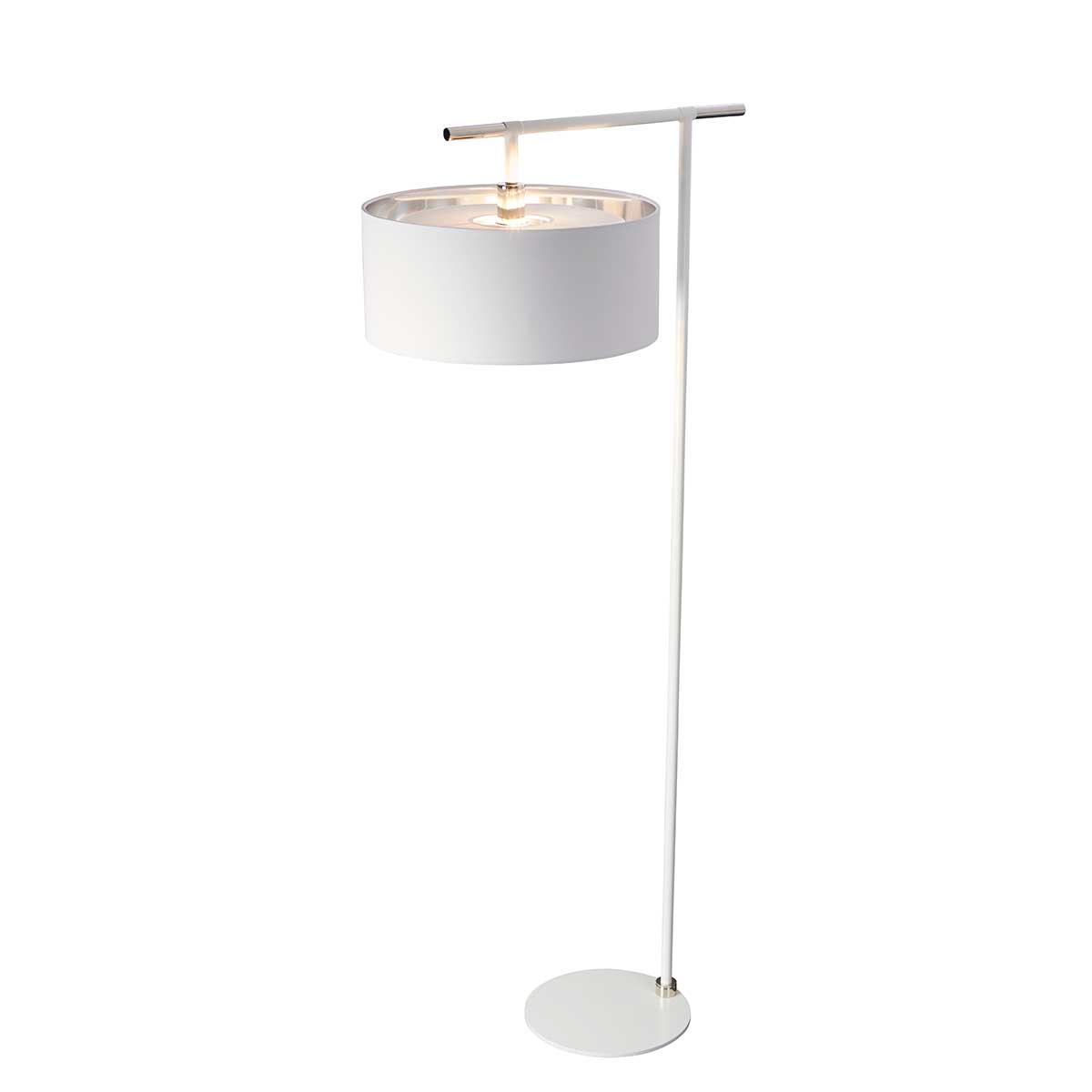 Elstead Balance Stehleuchte Weiß, Nickel