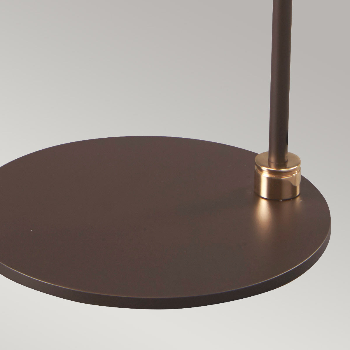 Elstead Balance Tischlampe Braun, Messing – Detailansicht 2