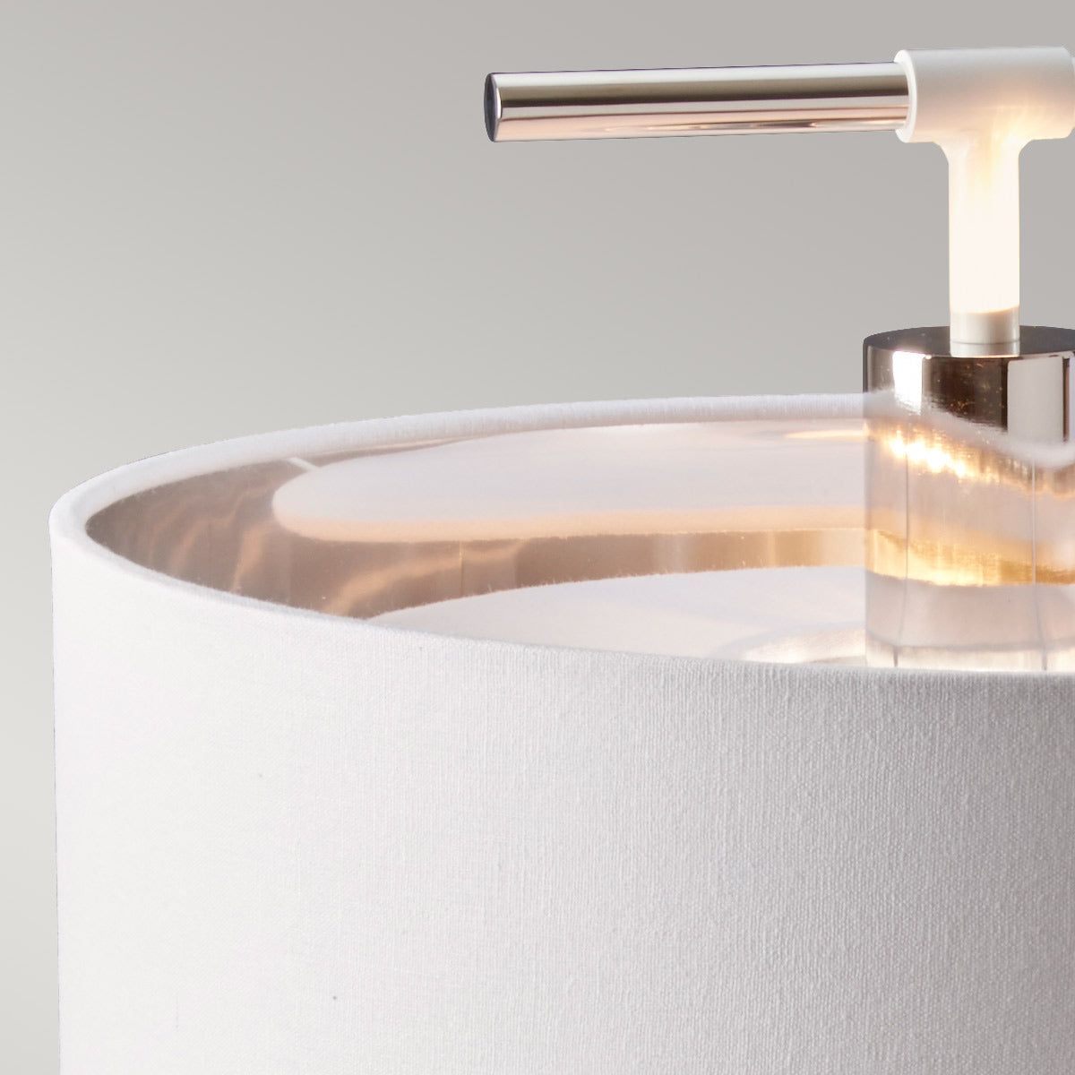 Elstead Balance Tischlampe Weiß, Nickel – Wohnambiente