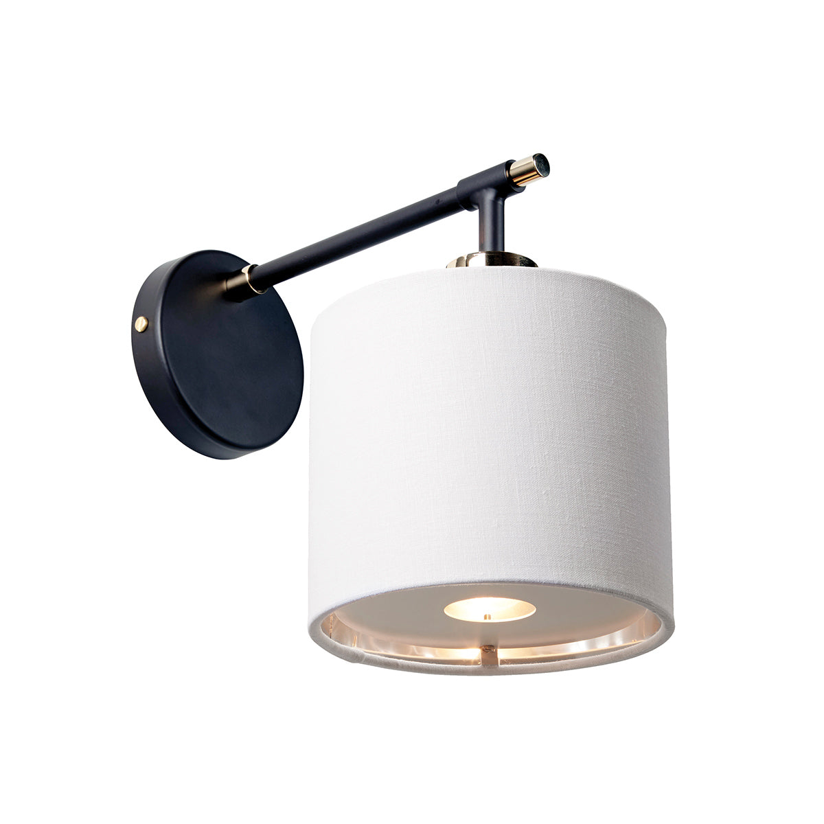 Elstead Balance Wandleuchte Schwarz, Nickel