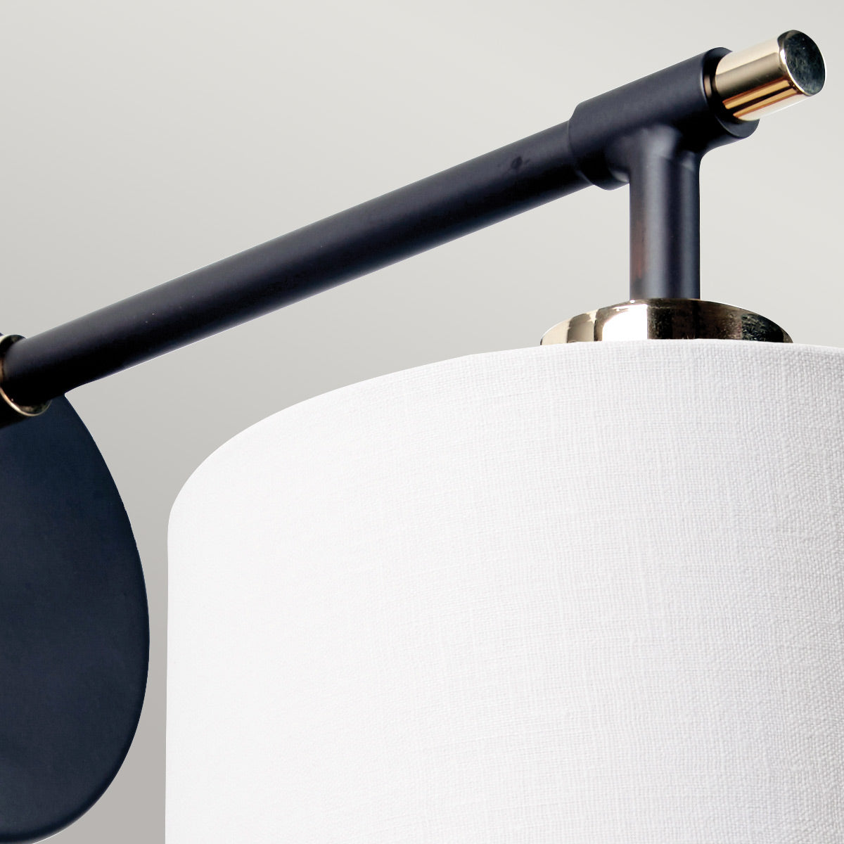 Elstead Balance Wandleuchte Schwarz, Nickel – Detailansicht