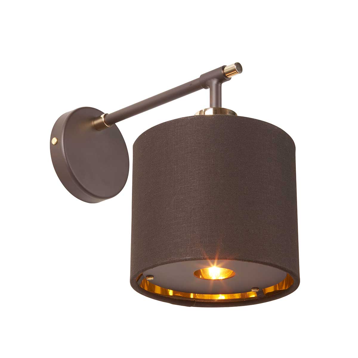 Elstead Balance Wandleuchte Braun, Messing