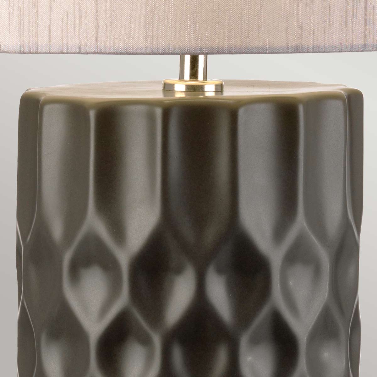 Elstead Barbican Tischlampe Graphit, Silber – Detailansicht 3
