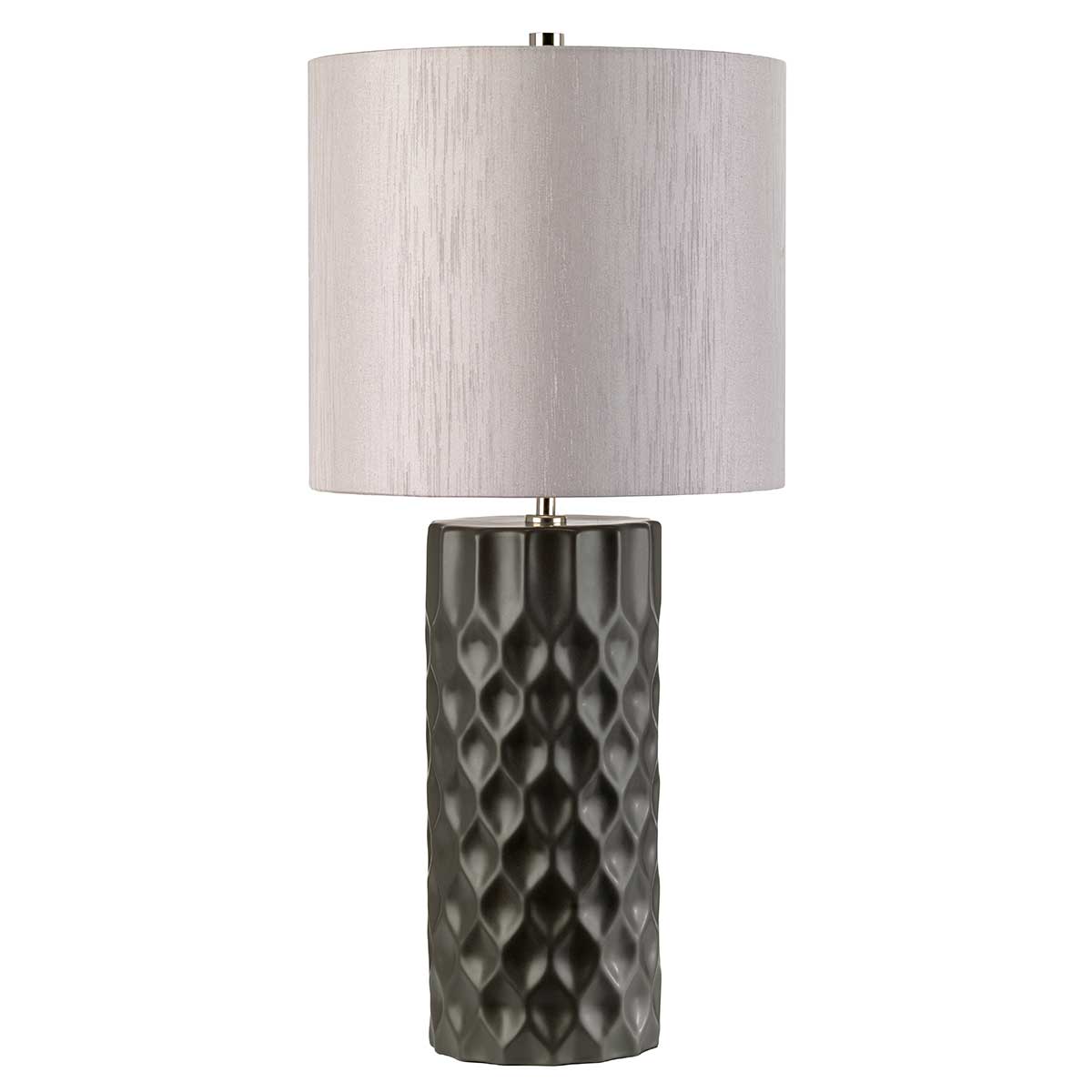 Elstead Barbican Tischlampe Graphit, Silber – Wohnambiente