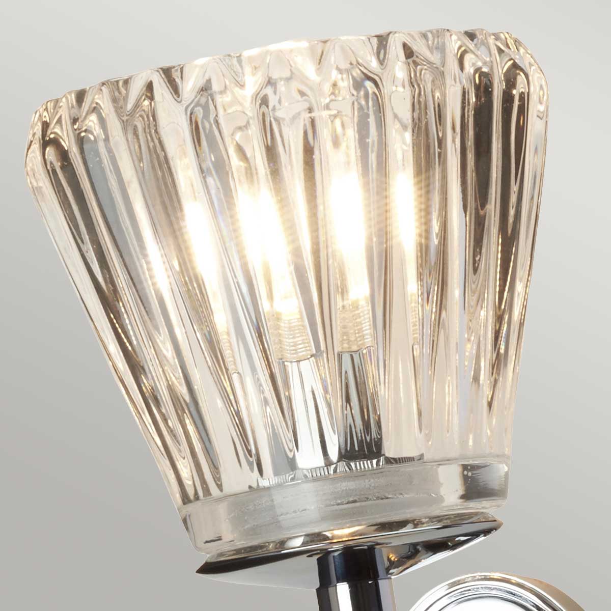 Elstead Agatha Wandleuchte Chrom – Wohnambiente