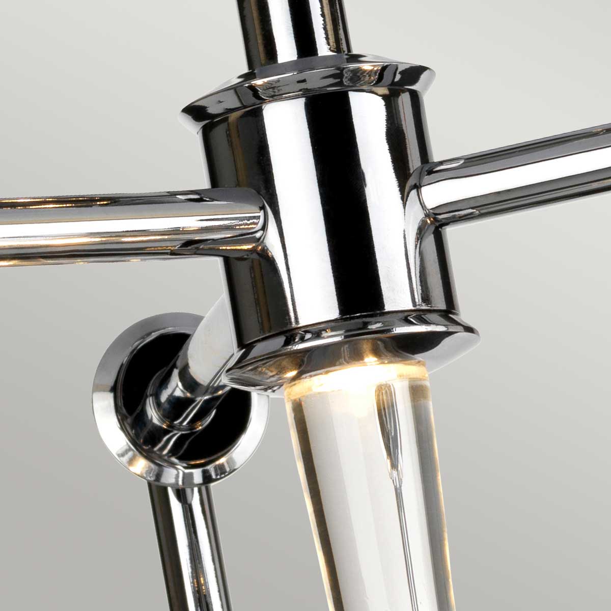 Elstead Agatha Pendelleuchte Chrom – Detailansicht