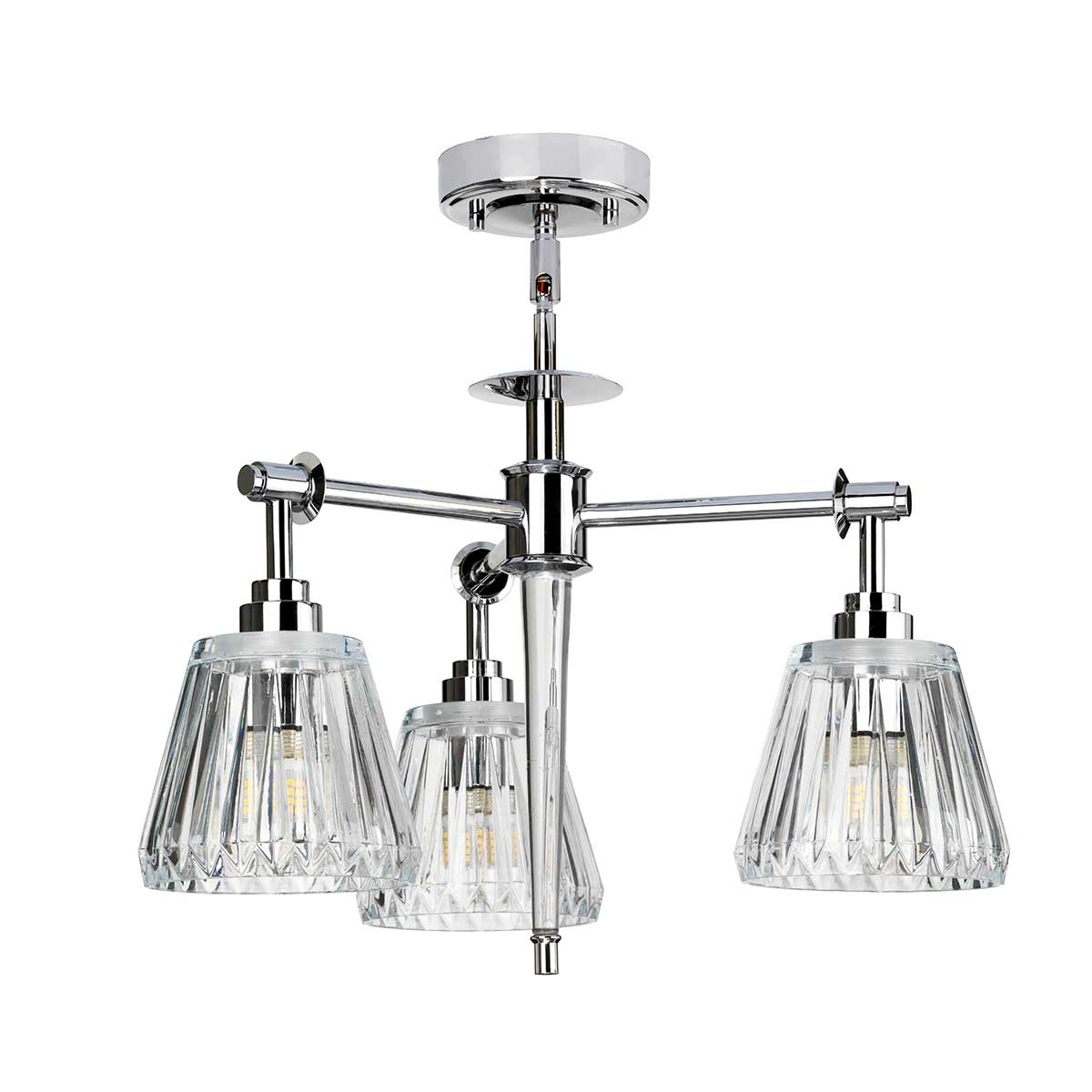 Elstead Agatha Pendelleuchte Chrom – Detailansicht 3