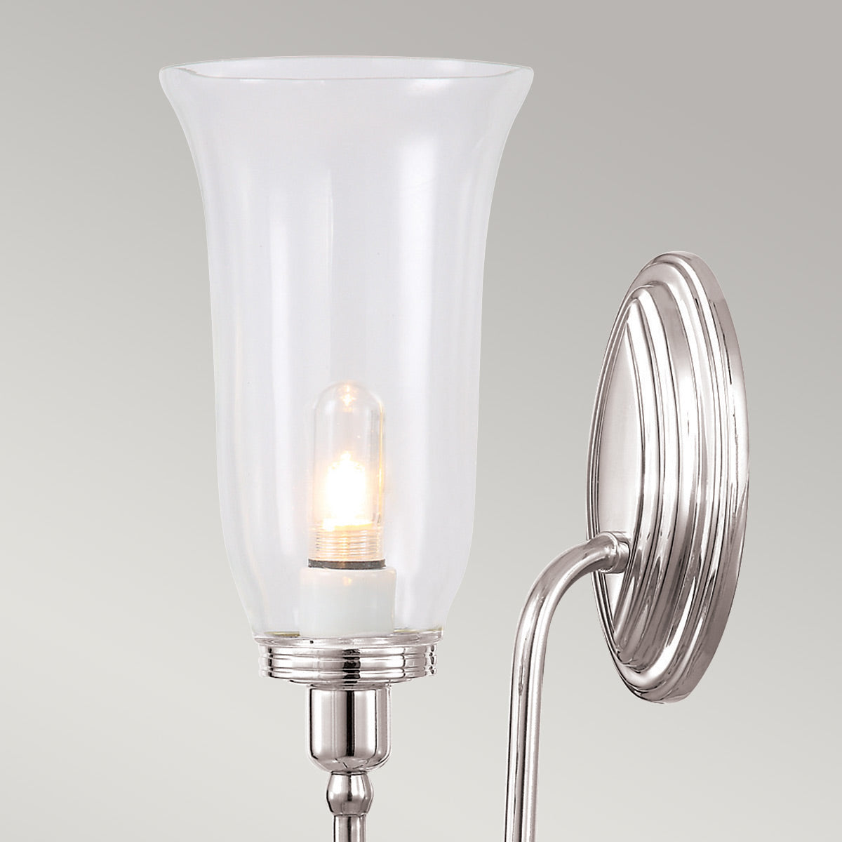 Elstead Blake Wandleuchte Nickel – Detailansicht