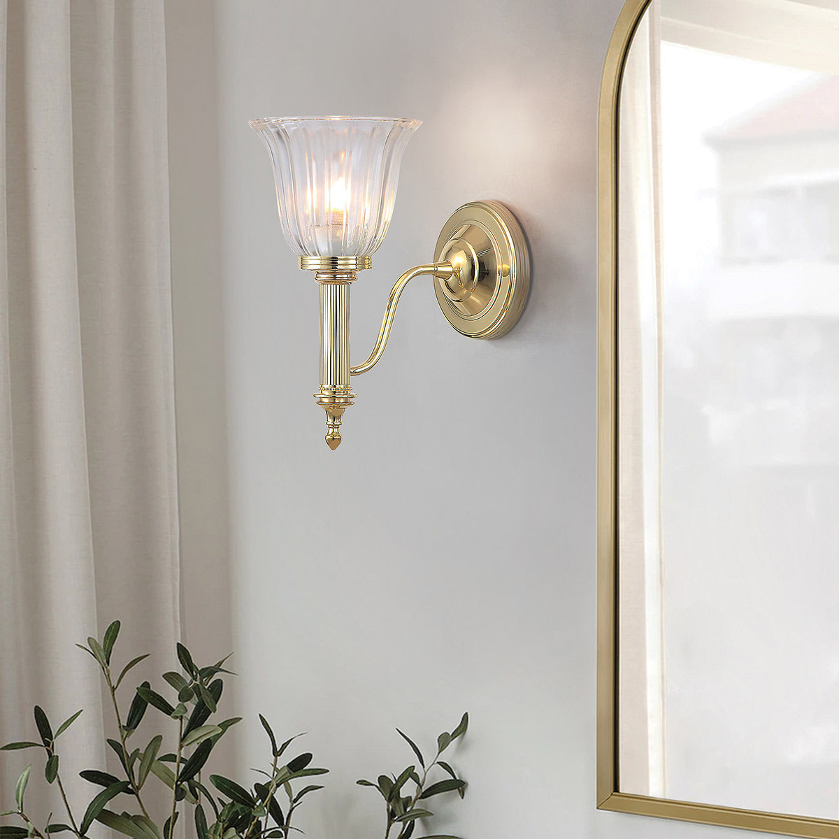 Elstead Carroll Wandleuchte Messing – Detailansicht 3