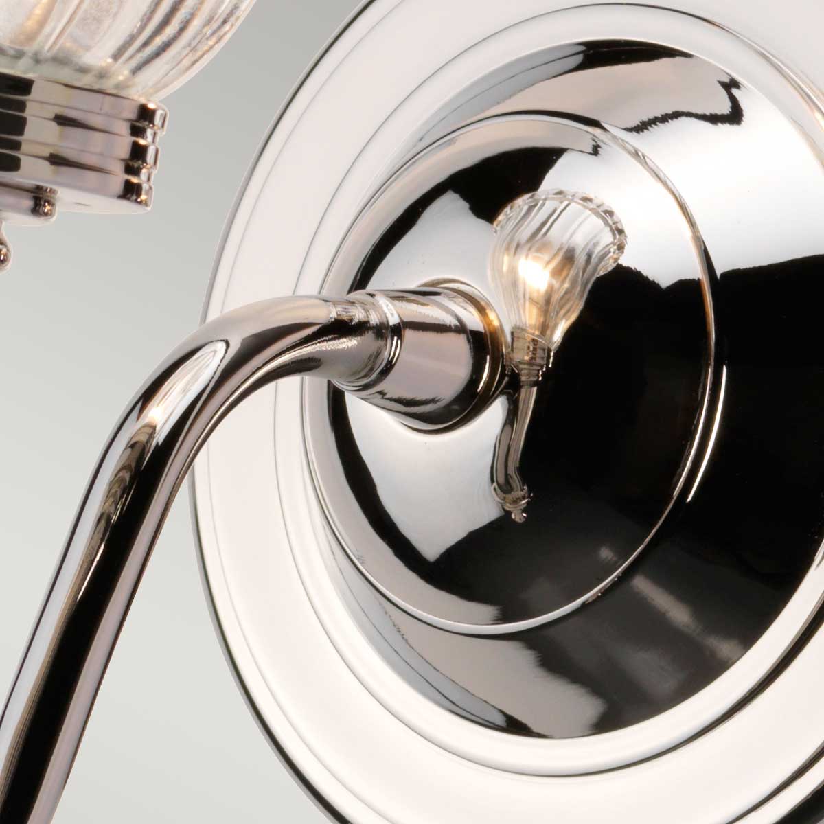 Elstead Carroll Wandleuchte Nickel – Wohnambiente