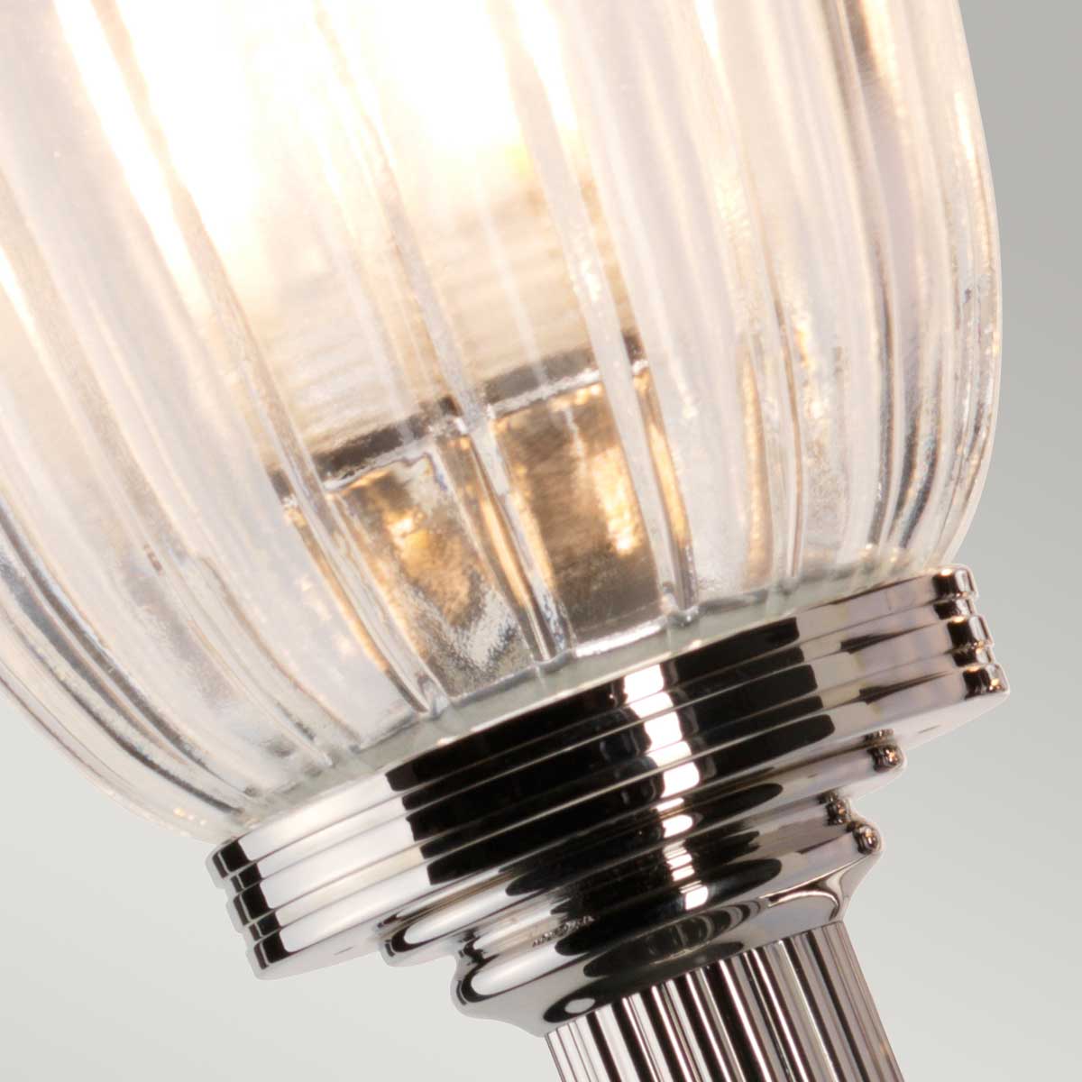 Elstead Carroll Wandleuchte Nickel – Detailansicht