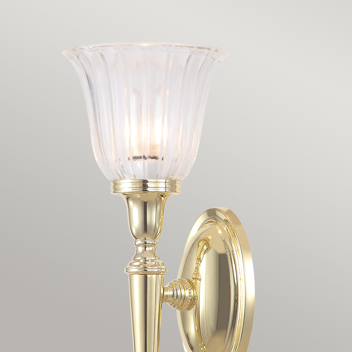 Elstead Dryden Wandleuchte Messing – Detailansicht
